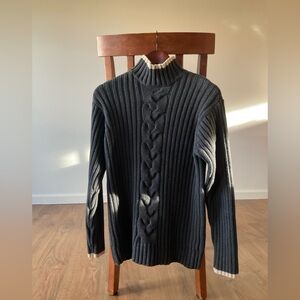 Timberland Women’s Black Ribbed Turtleneck Sweater S/P